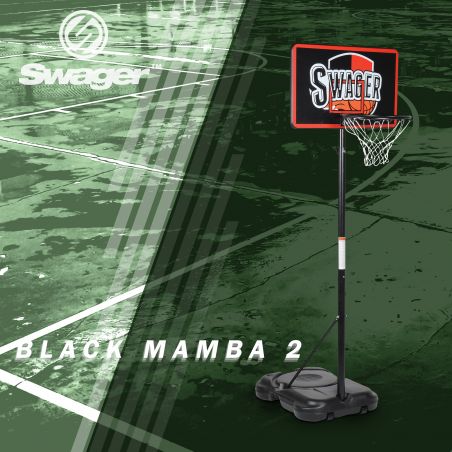 Panier de basket 1.65m a 2.20m - Black Mamba 2