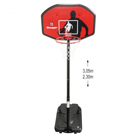 Panier de Basketball sur Pied Mobile "The Classic" Hauteur Réglable de 2.30m à 3.05m